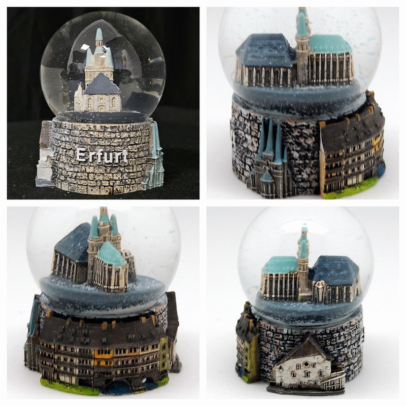 30028 Souvenir Snow Globe Germany Culture City Erfurt