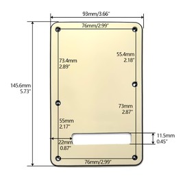 Musiin Electric Guitar Back Plate Compatible with Strat/Stratocaster Tremolo Cavity Cover, Guitar Neck Plate Tremolo Cover with Pickguard, 6 Screws for Easy Installation(3L Cream)