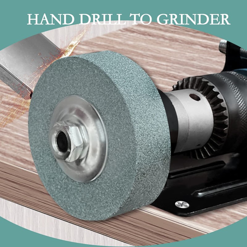XZEIT Grinding Wheel Adapter and Grinding Stone for Drill, Metal