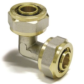 Pipetec SFW1616 Screw Fitting Screw Angle 90° 16 x 2 DVGW Screw Fitting Angle 16 x 2