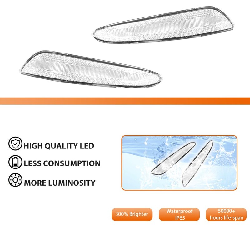 ADIIL For 2003-2006 Mercedes W211 E-Class Clear Lens Front Bumper