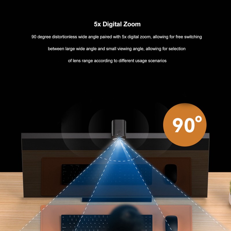3 in 1 Webcam USB Camera Speaker Microphone Combo 1080P