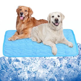 SUVEK Pet Cooling Mat, Dog Cooling Mat, Pets Self-Cooling Mat, Cooling Dog Mat, Cooling Cushion Dog Blanket, Cooling Blanket, Cold Gel Pad for Dogs, Cats, 100 x 70 cm