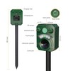 Solar Powered Animal Repeller Ultrasonic Dog Deterrent Waterproof Cat Repellent