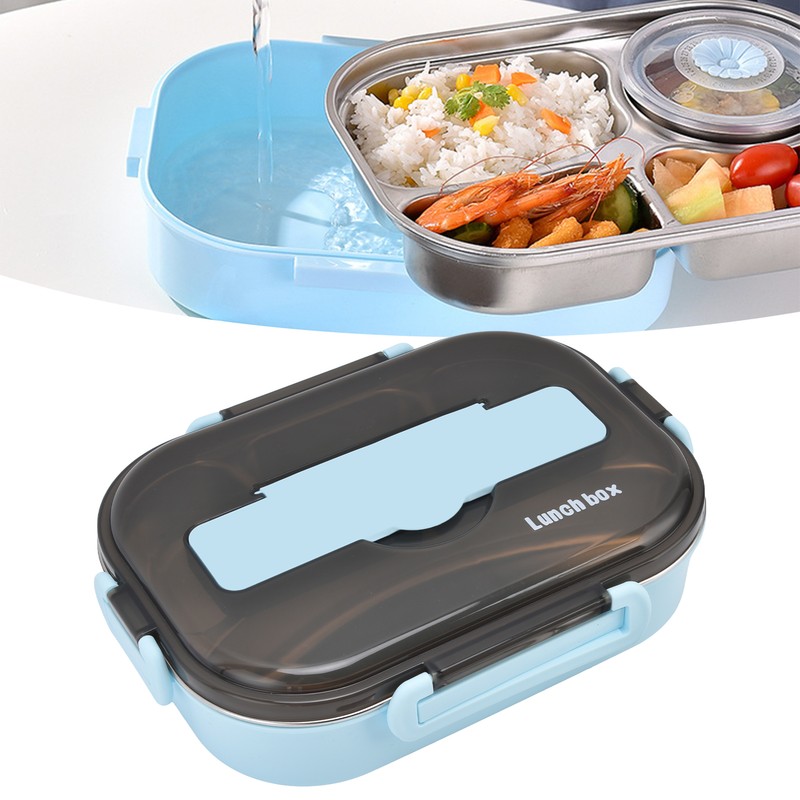 Lunch Box Removable Tray Keep Warm Function Food Grade Plastic