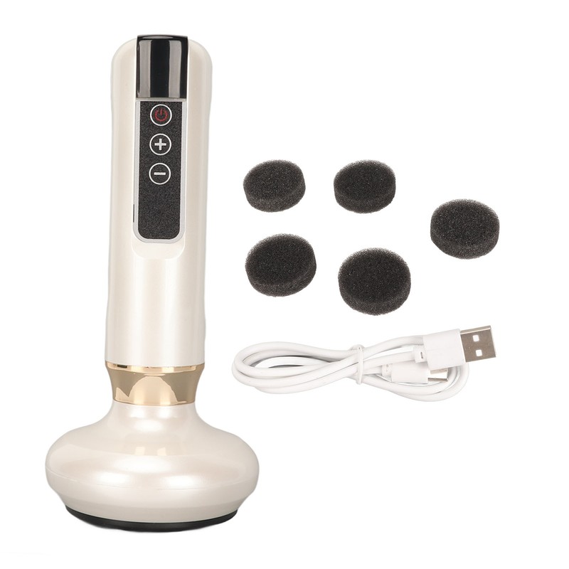 Electric Cupping Machine 6 Suction Gears Sliding Steel Ball Body