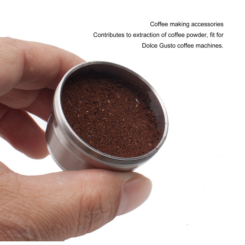 Coffee Capsule Set Stainless Steel Reusable Refillable Capsule for Dolce