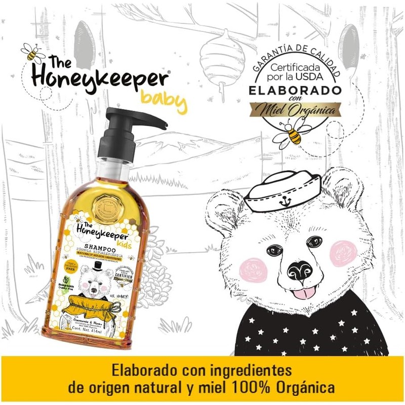 The Honeykeeper SHAMPOO 3EN1 HK LITTLE CHAMOMILE MXCAM 414ML