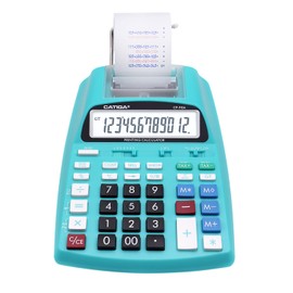 CATIGA New & Upgraded 2024 Printing Calculator Adding Machine 10 Key, Desktop Home Office Calculator with Paper Roll Print Out, Accounting Business Finance