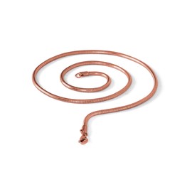 Fly Style Snake Chain Stainless Steel Rose Gold 0.9 mm I 1.2 mm I 2 mm I 3.2 mm · Necklace Men Women · 41-76 cm, Stainless Steel