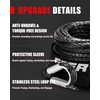FieryRed 3/16” Winch Rope Cable,50 FT 8500 LBS ATV/UTV Synthetic