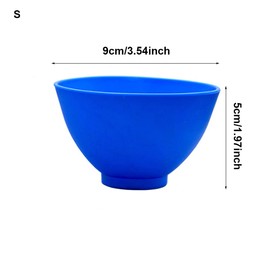 2 x Flexible Rubber Mixing Bowls, 9 x 5 cm Dental Alginate Cleaning Bowl for Lightweight Reusable Dental Accessories, Flexible, Non-Stick Bowls