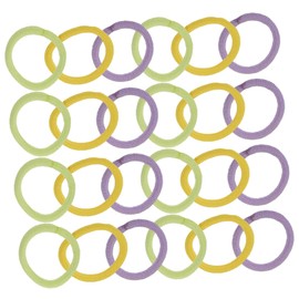 FRCOLOR 1 Box Colored Hair Ties for Box of Elastic Ponytail Holders Soft Comfortable Hair Accessories for Parties Everyday Use