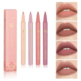 De Delineador De Labios Impermeable Mate Sexy Color Nude