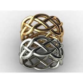 Utopia3D Celtic Knot Ring 10mm Wide CAD File Sizes 4 to 12, 68 files total