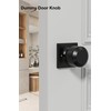 Haidms 4 Pack Black Dummy Door Knob Closet Door Knobs,