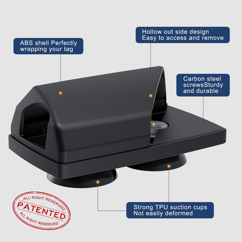 Zeyitian EZ Pass Holder with Super Strong Suction Cups for