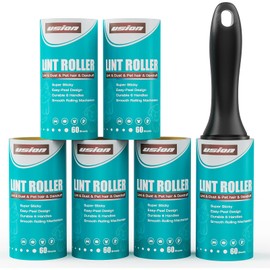 USION Pet Lint Rollers - Extra Sticky Lint Roller for Pet Hair (Pack of 6 Rolls / 1 Handle)