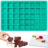 Sakolla Square Chocolate Mold, 40 Cavities Silicone Cube Mold for