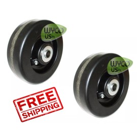 Wheels (2) 6" DECK WHEELS, FOR NEW HOLLAND 914A, 60"SIDE DISCHARGE MID-MOUNT, 83970390