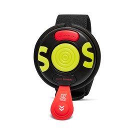 Optimum Time SOS Safety Siren - Black Lime - Unisex - Plastic cased electronic loud signal alarm