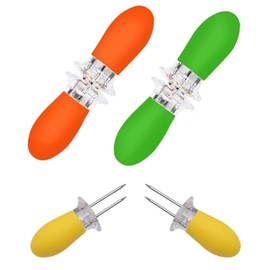 TOZBLEU Corn Cob Holders,6pcs Stainless Steel Corn Cob Holders,Cob Forks for Housewife Kitchen,Cob Holders with Double Pin,Suitable for BBQ