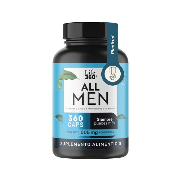 Life360+ All Men | Multivitamínico Hombre 360 Cápsulas | Aminoácidos