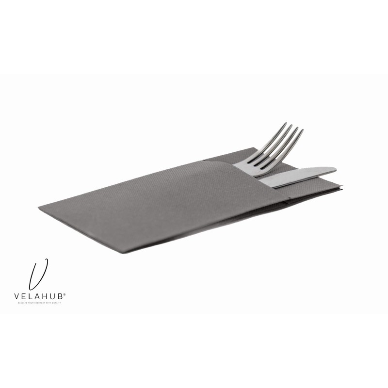 VelaHub Soft Point 50 Cutlery Napkins, High-Quality Disposable Napkins, 32