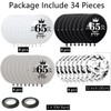 Balloons 65 Years Birthday Women Men Decorations 32 Pieces Black