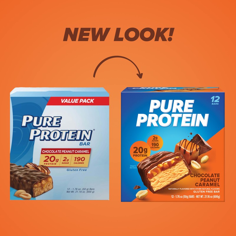 Pure Protein Bars, High Protein, Nutritious Snacks to Support Energy,