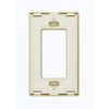 Leviton 1-Gang Decora Plus Screwless Wall Plate, 80301-SI, Ivory