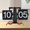Digital Flip Clock 304 Stainless Steel Retro Battery Powered Mechanical
