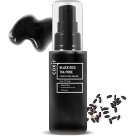 coxir Mascarilla Purificadora De Poros Con Txa De Arroz Negro Ácido Tranexámico Mascarilla De Suero Desintoxicante 3 En 1 Limpiadora De Poros Y Tonificante Mascarilla Hidratante Para Puntos