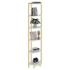 Hzuaneri Corner Shelf Stand, Corner Bookshelf, Storage Standing Shelf Unit