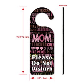 Art Plates Do Not Disturb Door Knob Hanger Sign - What a mom is…