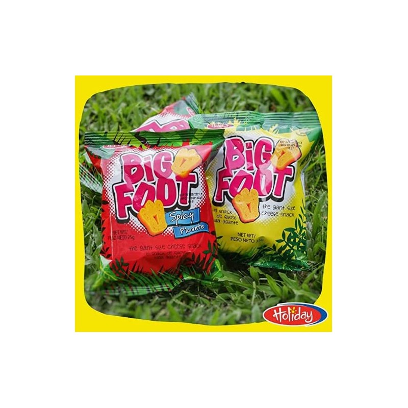 Assorted Holiday Big Foot, The Giant Cheese Snack, 6 Regular