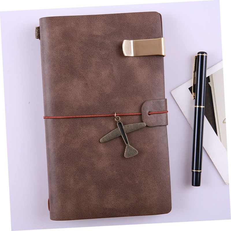 VALICLUD 12pcs Travel Scrapbook Travel Notebook Journal Elastic Strap Notebook