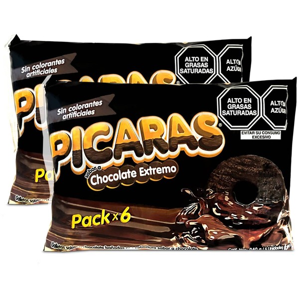 Winters Picaras Chocolate Extremo Galletas de Chocolate Bañadas en Chocolate 2 Pack