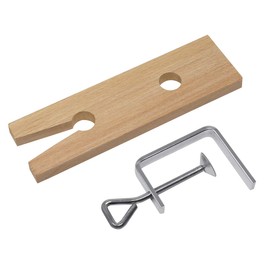 Wooden Bench Pin with V-Slot and Clamp Jewelry Making Tool