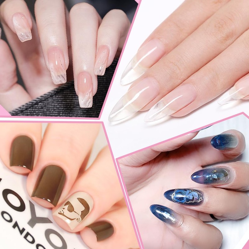 INTOBAS 5 in 1 Gel Nail Builder Kit Clear Builder