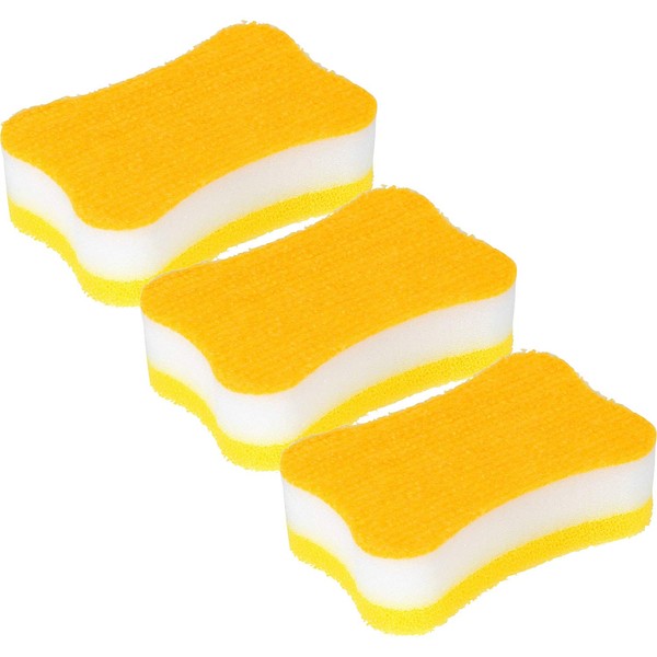 LEC Super Drop Sponge, Acrylic Non-woven Fabric, 3 Pack (Kitchen Sponge)
