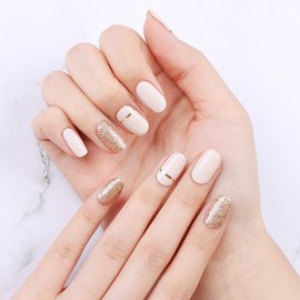 Popular Nails Mallang Nails Real Gel Nail Stickers Beige Mood / 인기네일 말랑네일 리얼 젤 네일스티커 베이지무드