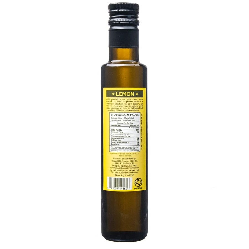 Texas Hill Country Olive Co Lemon Infused Olive Oil -