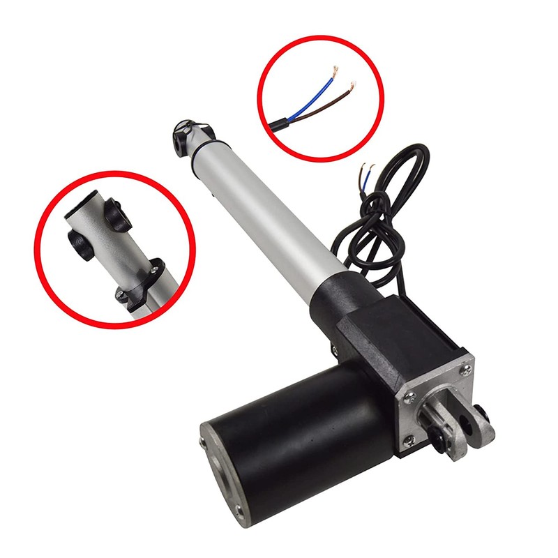 INTBUYING Electric Linear Actuator 250mm（9.8inch）12V DC with Mounting Bracket Heavy