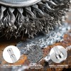 EASYIKI 2 Inch Wire Brushes for Drill, Stainless Steel Wire