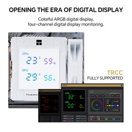 Peerless Assassin 120 Digital White CPU Air Cooler, Dual Tower, 6 Heat Pipes, 1850RPM PWM 120mm Fans, for Intel LGA1851/1700/1200/115X and AMD AM5/AM4
