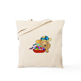 CafePress Easter Labrador Retriever Tote Bag Reusable Natural Beige Canvas Shopping Bag