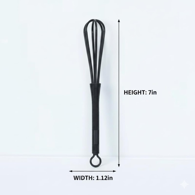 7 Pack Professional Hair Dye Whisk with Non-Slip Handle -
