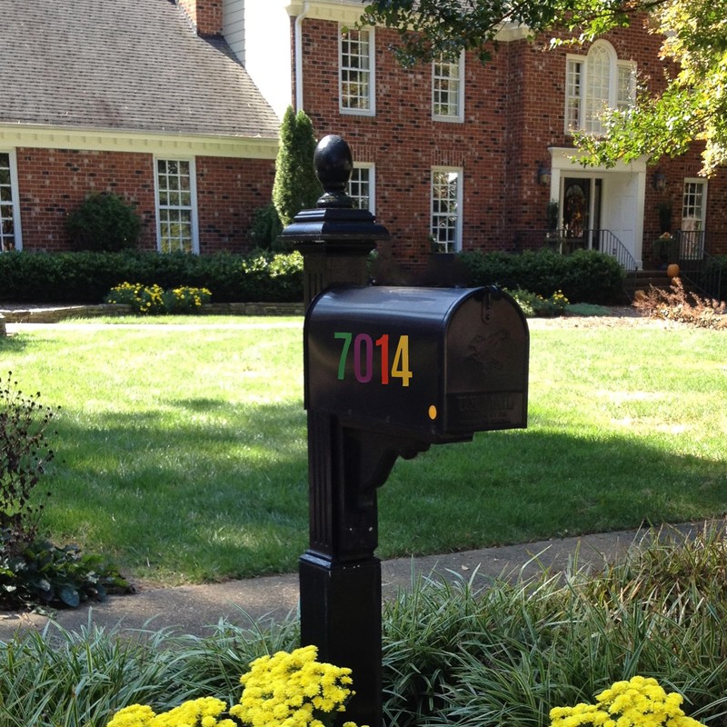 HASWARE Mailbox Numbers: 6 Sheets Number Stickers - Waterproof and
