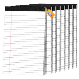 8pcs Legal Pads 5x8 White Note Pads Small Notepads College Ruled